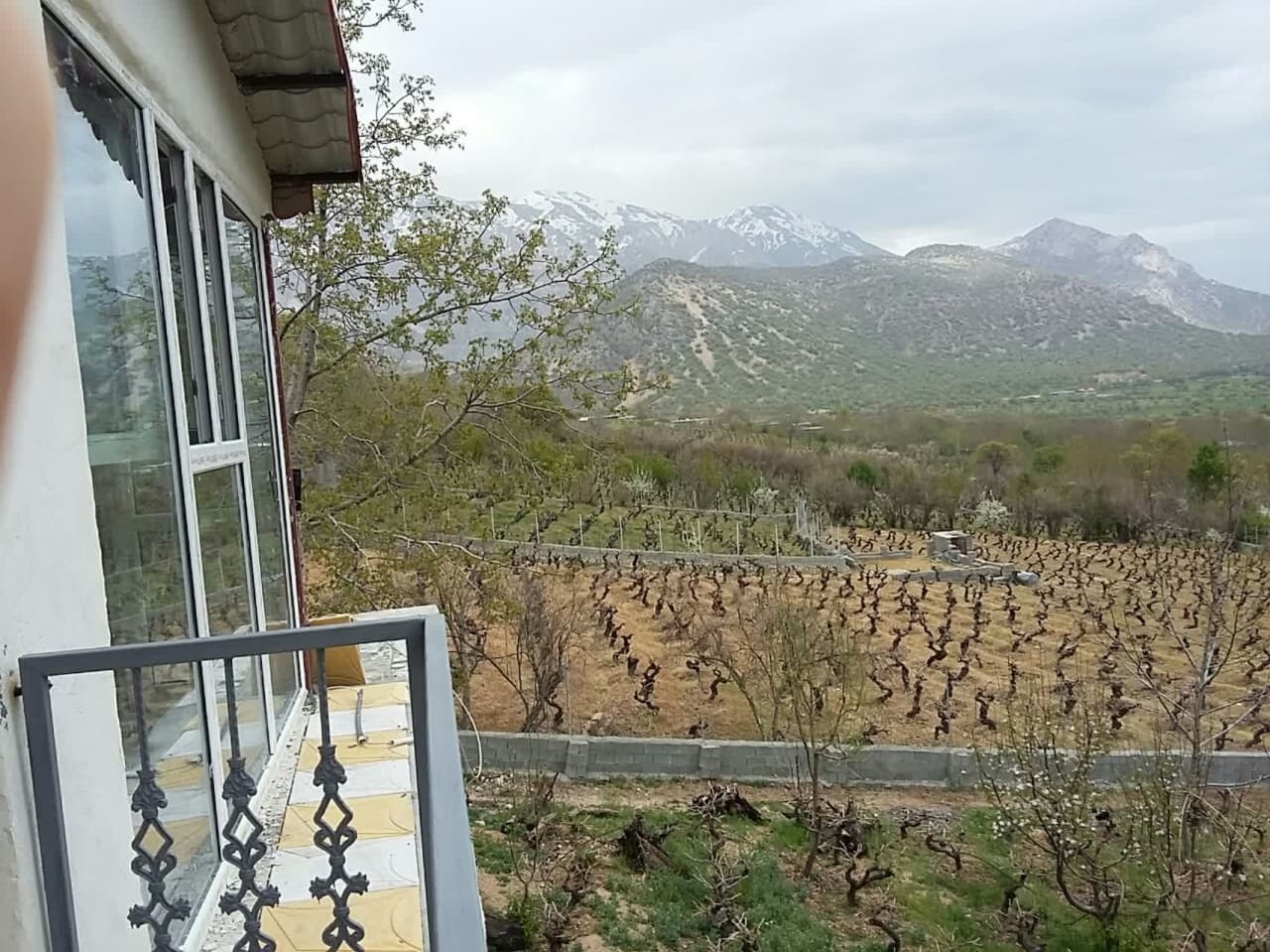 اجاره ویلا باغ در بیاره سیسخت - اتاق شیشه ای