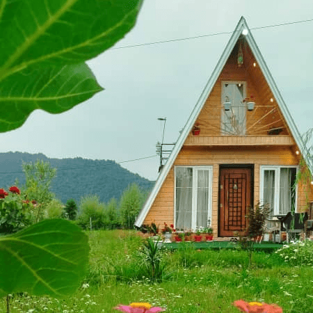 کلبه سوئیسی دوبلکس جنگلی در روستای مهدی‌خان‌محله - ماسال نما