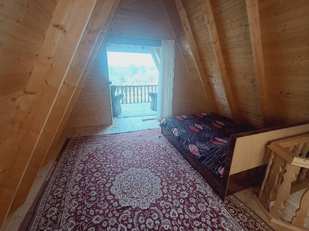 اجاره کلبه سوئیسی در روستا قرآن تالار شیرگاه - لفور  نما کلبه 