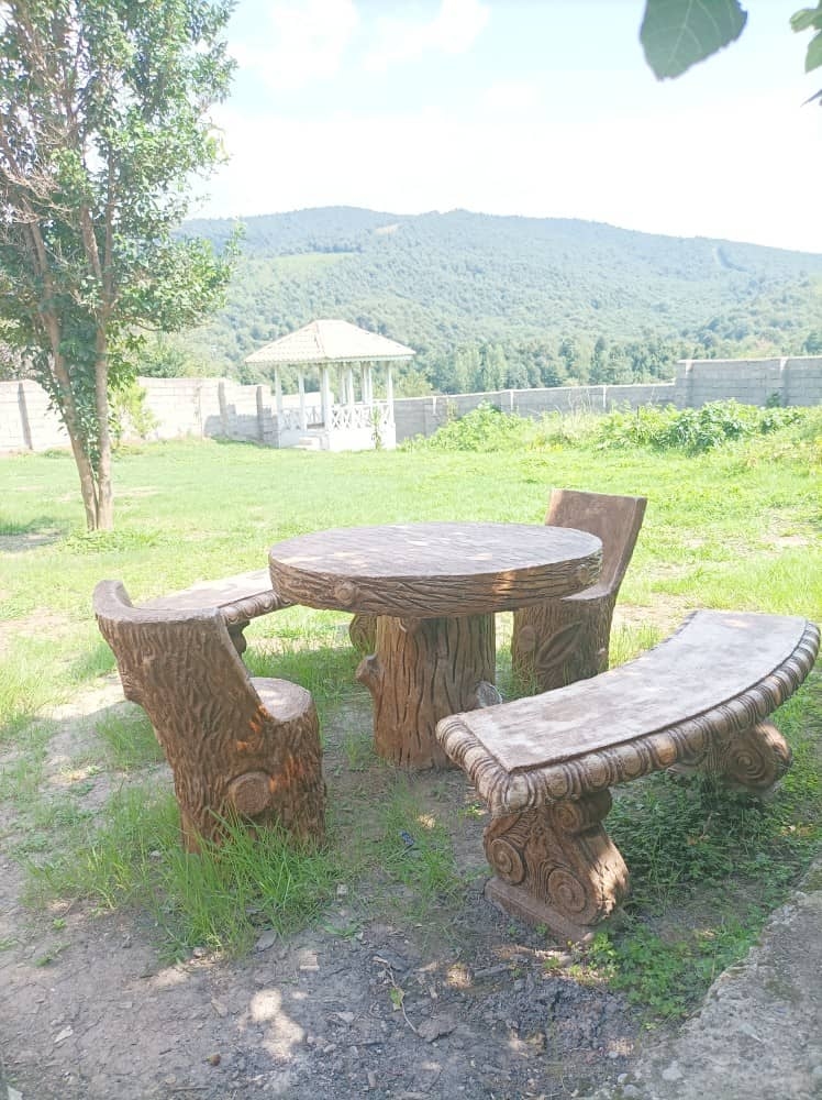  ویلا باغ سنتی در روستای حلیمه جان - فدک  حیاط و نما 