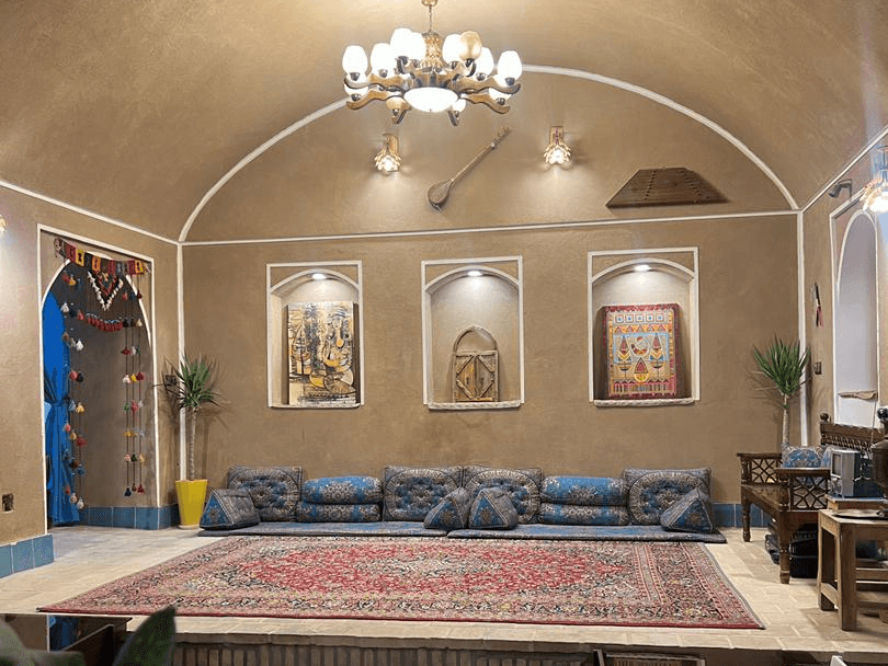  اجاره اقامتگاه سنتی در یزد - لیمویی محوطه