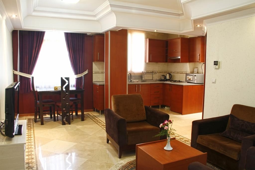 اجاره اپارتمان مبله یک خوابه در حصاری - شمال شرق تهران