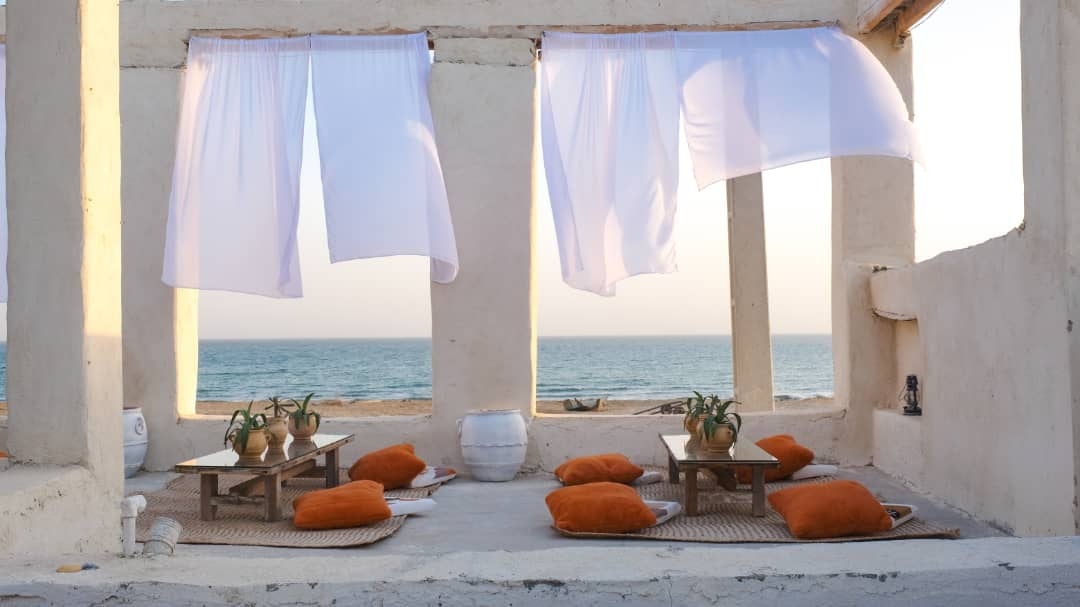 بومگردی ساحلی در روستای گامبرون سلخ - قشم