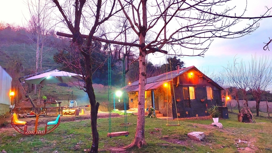 کلبه جنگلی در روستای کیش‌رودبار فومن
