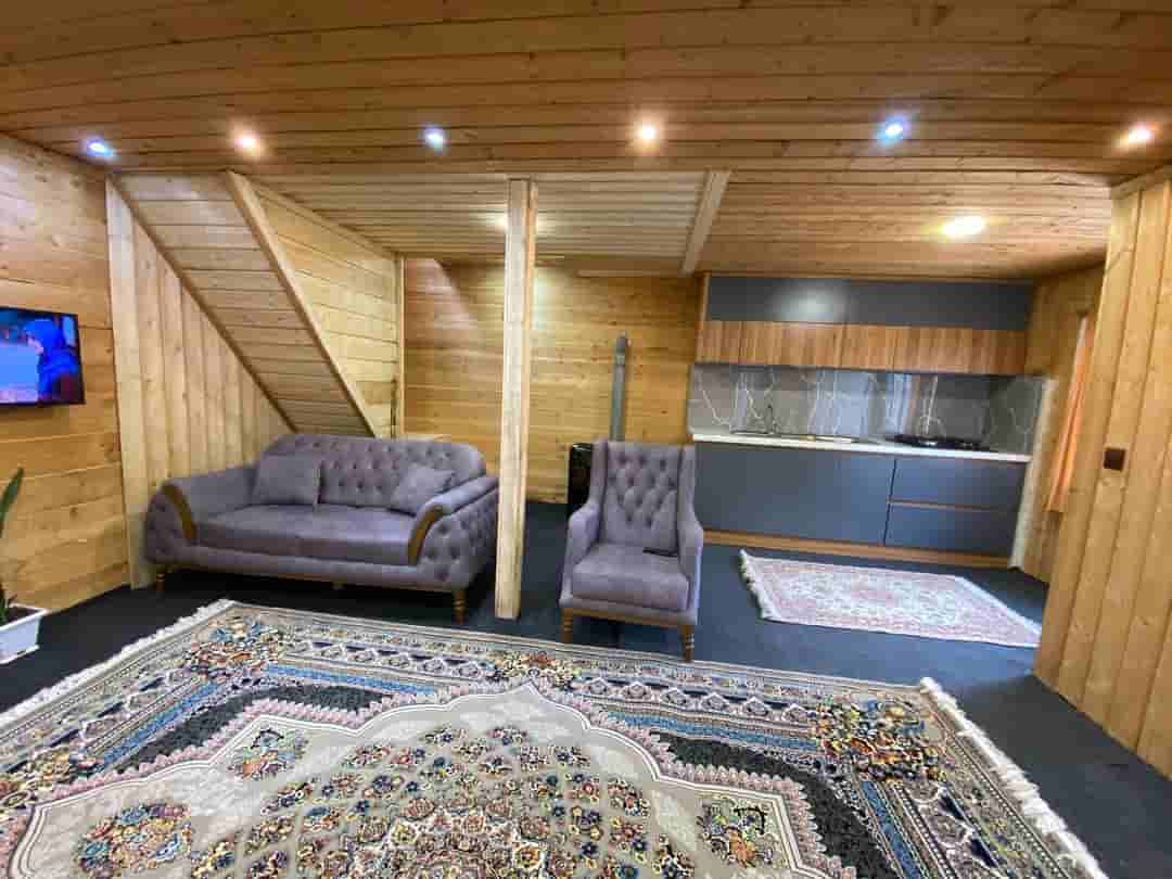 اجاره کلبه چوبی جکوزی دار دوبلکس در اسب ریسه ماسال