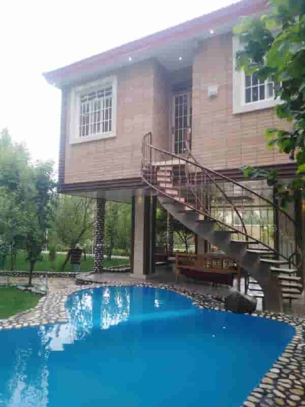 اجاره ویلا دوخوابه با استخر روباز وشمندجان باغبهادران-طبقه ی اول
