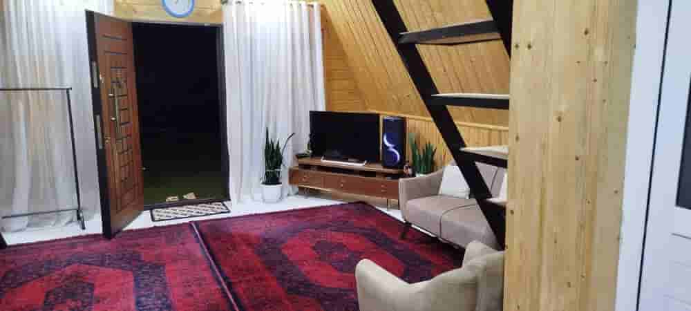کلبه سوئیسی دوبلکس جنگلی در روستای مهدی‌خان‌محله - ماسال