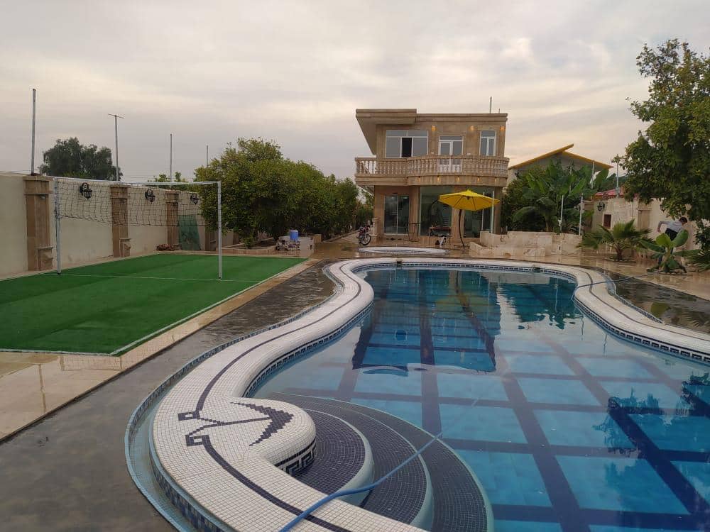 اجاره ویلا با استخر روباز آبگرم در شمس آباد دزفول - المپیک