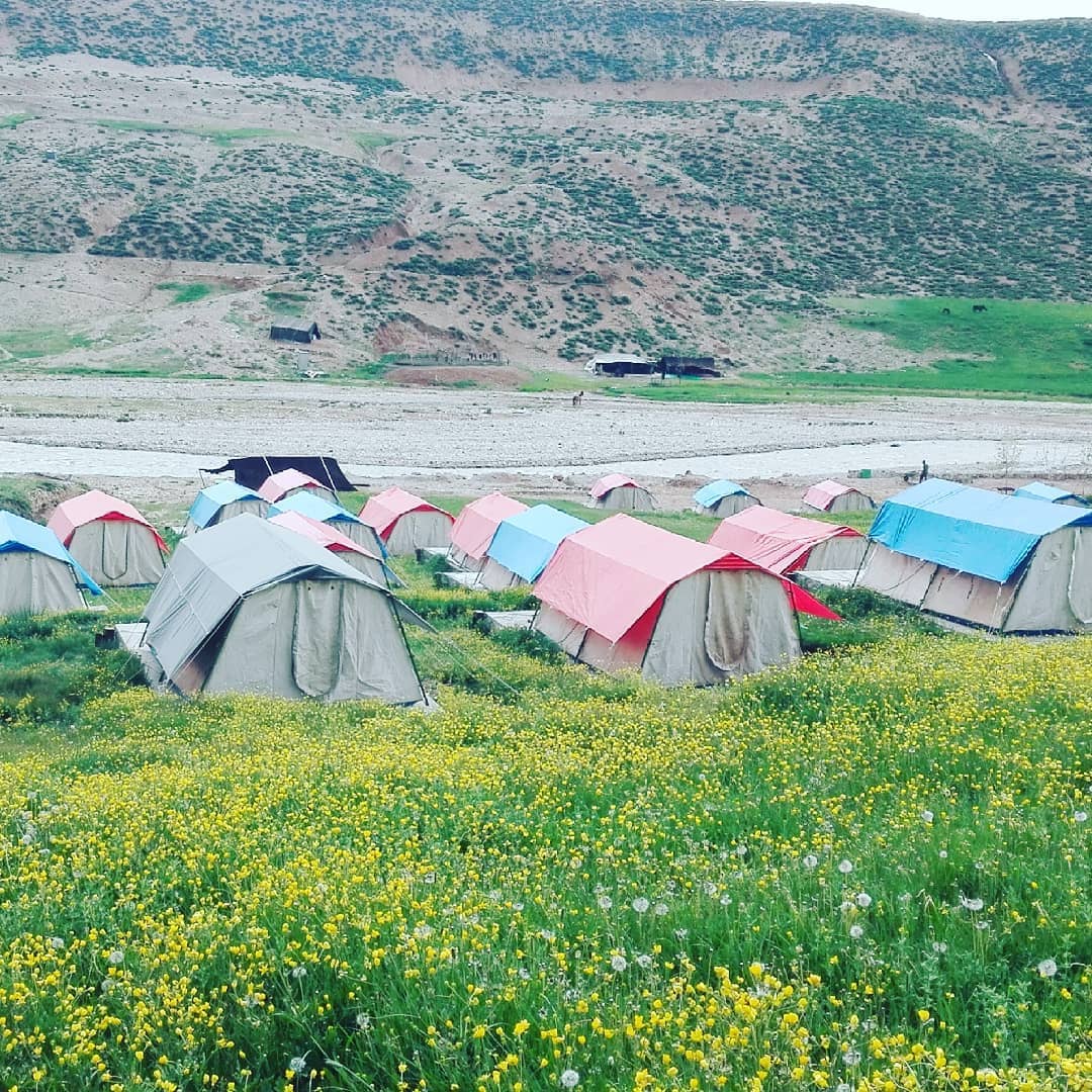 اجاره چادر بومگردی عشایری در حومه چلگرد - کوهرنگ