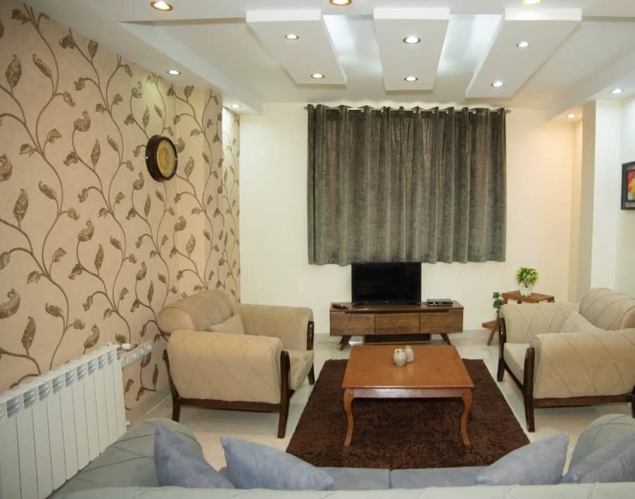 اجاره آپارتمان مبله دوخوابه در پاسداران تهران - طبقه ی سوم