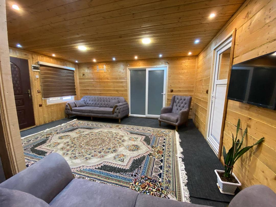 اجاره کلبه چوبی جکوزی دار دوبلکس در اسب ریسه ماسال