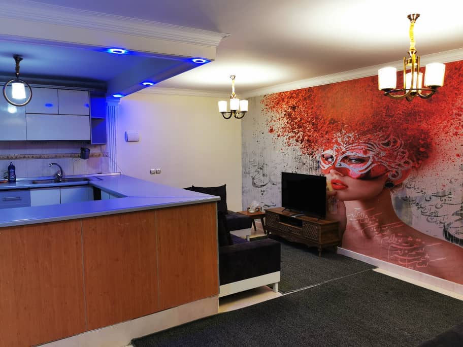 اجاره سوئیت یک خوابه در سعادت آباد تهران-طبقه ی منفی یک