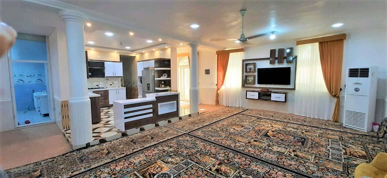 اجاره منزل مبله دوخوابه در پارک بنگسار بندر سیراف بوشهر-همکف210 متری