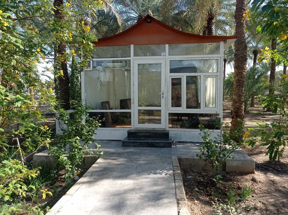 اجاره سوئیت در مغیطیه آبادان - 110 آلاچیق و حیاط اقامتگاه 