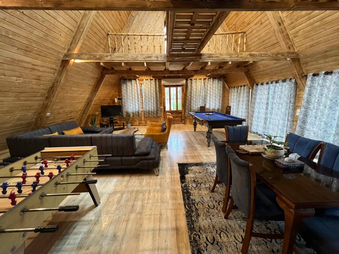 اجاره کلبه سوِئیسی با استخر آبگرم در سادات شهر