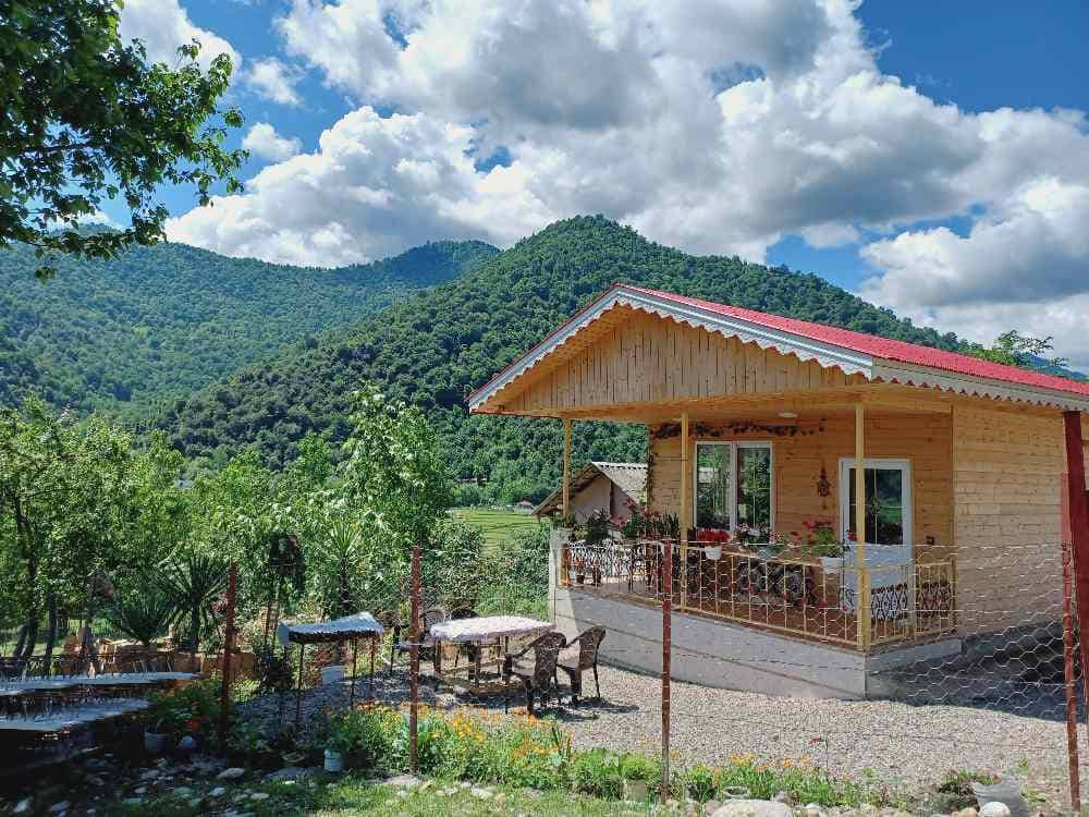 اجاره کلبه چوبی جکوزی دار در ماسال - سراکه