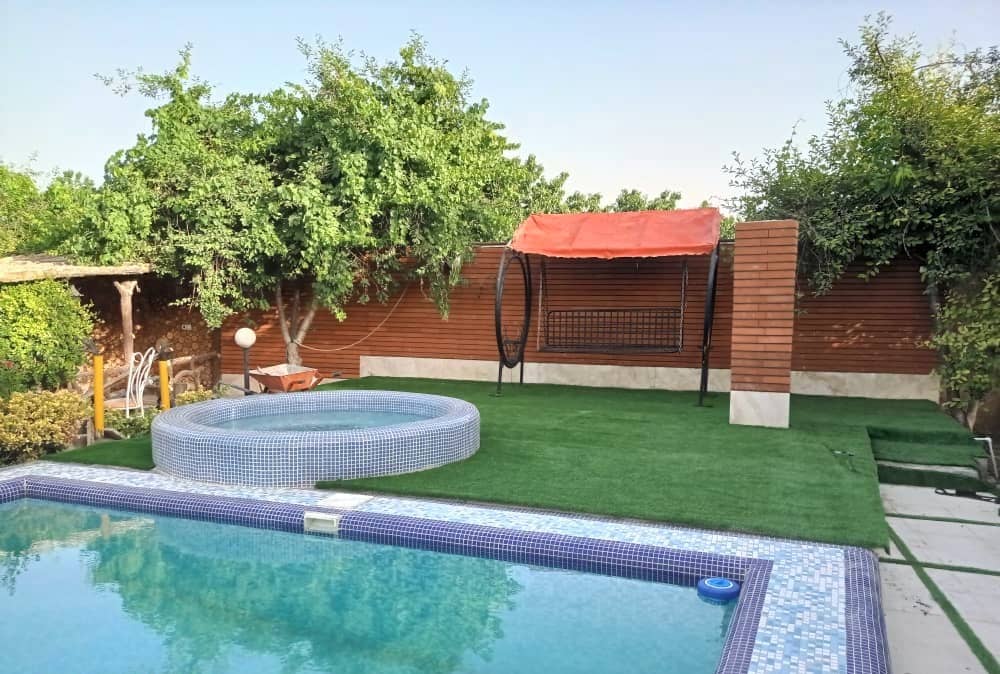 اجاره ویلا استخر روباز آبگرم در نظرآباد کردان