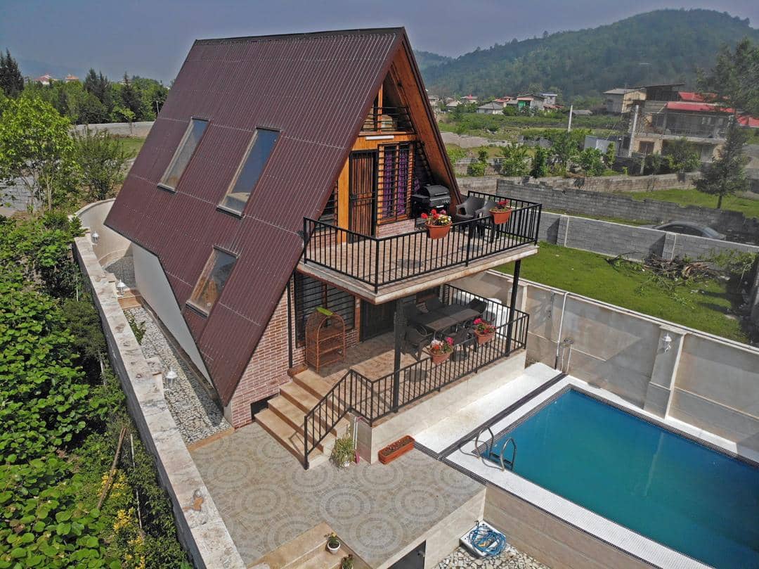 اجاره کلبه سوئیسی جنگلی در گرماپشته-تنکابن