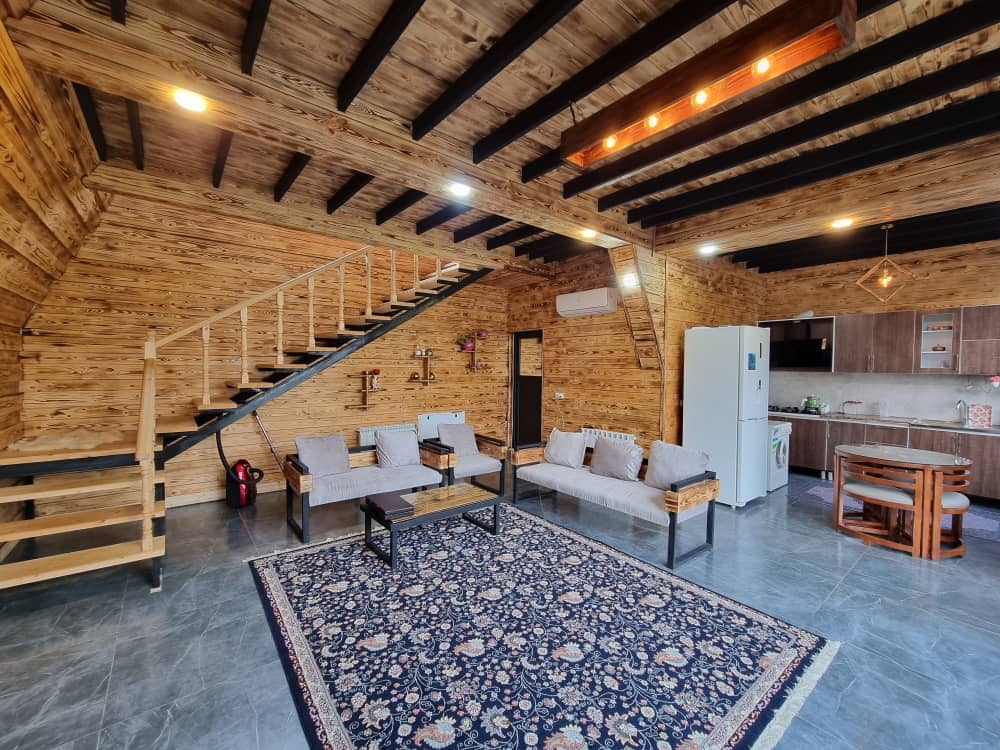 اجاره کلبه سوئیسی در ماسال با چشم انداز شالیزار