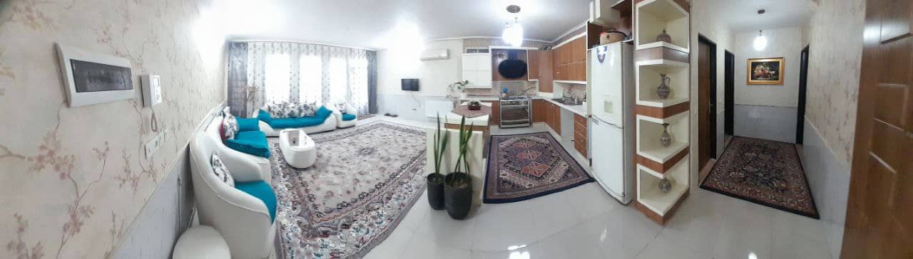 اجاره منزل مبله تمیز در صنعت کاشان - دوخوابه 120 متری