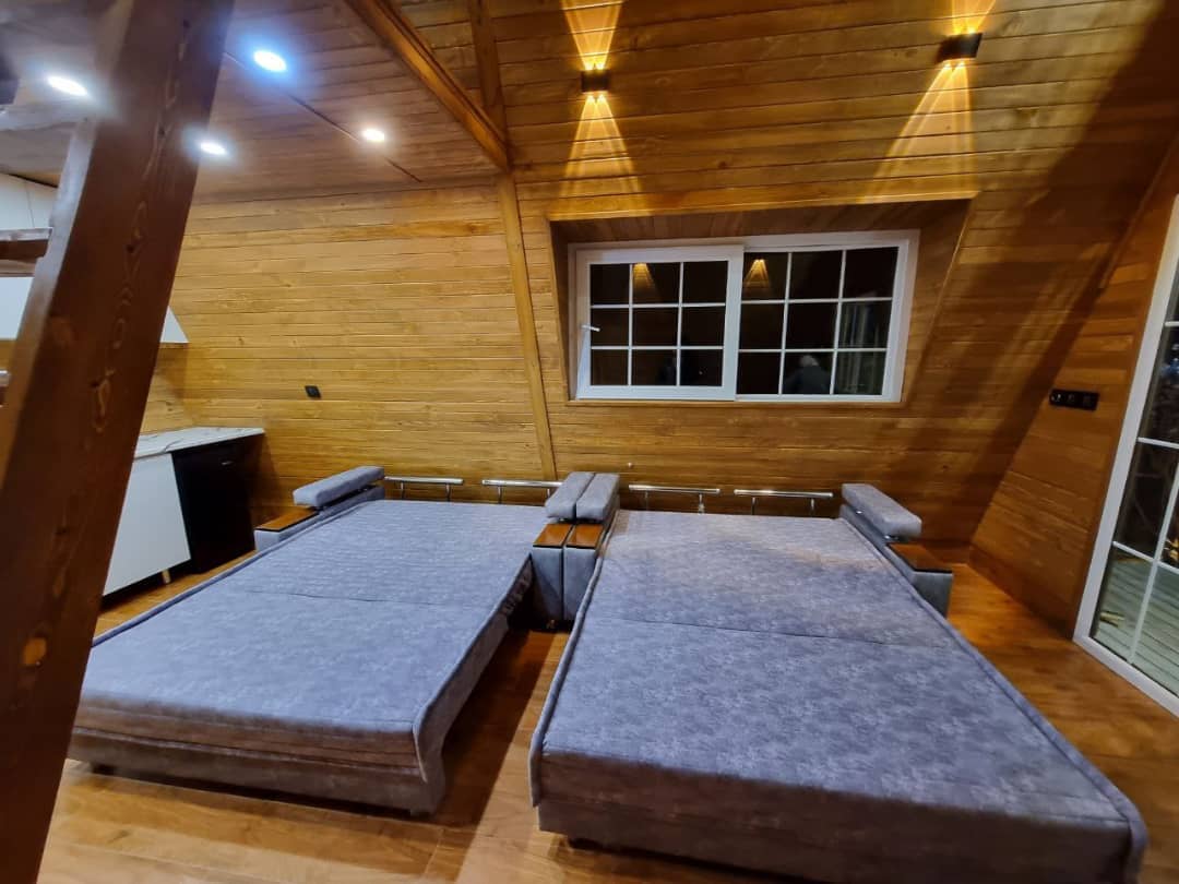 اجاره کلبه چوبی سوئیسی در روستای دیکین - قزوین