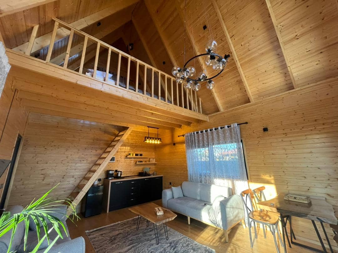 اجاره کلبه سوئیسی استخر روباز در روستای تربگوده بندر انزلی