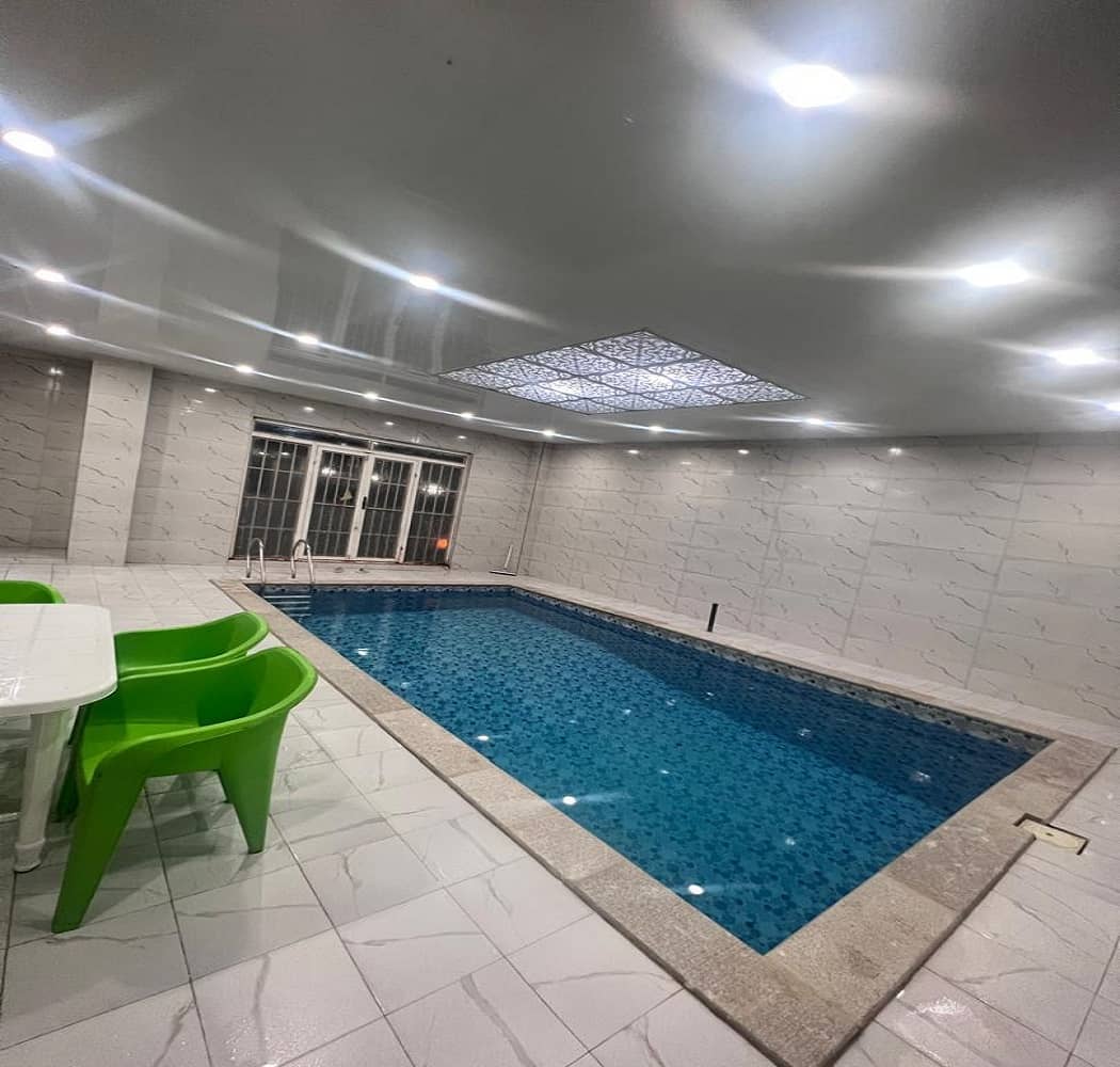 اجاره باغ ویلا با استخر آبگرم سرپوشیده در گلستان - شیراز