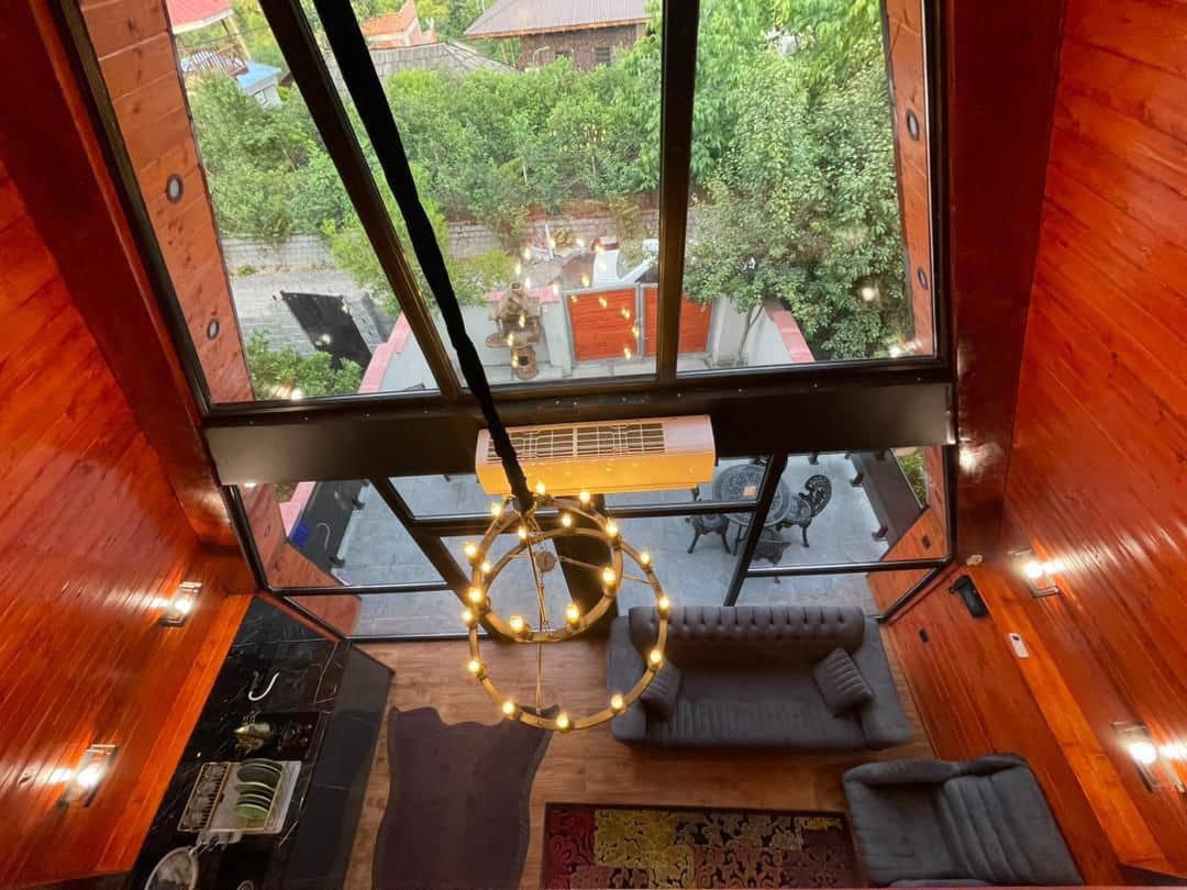 اجاره کلبه سوئیسی جکوزی دار در روستای شیردارکلا - شیرگاه