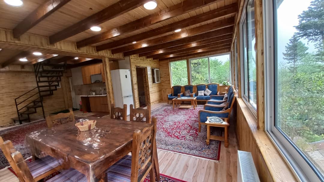 اجاره کلبه سوئیسی با جکوزی در روستای لیماکش - آرش