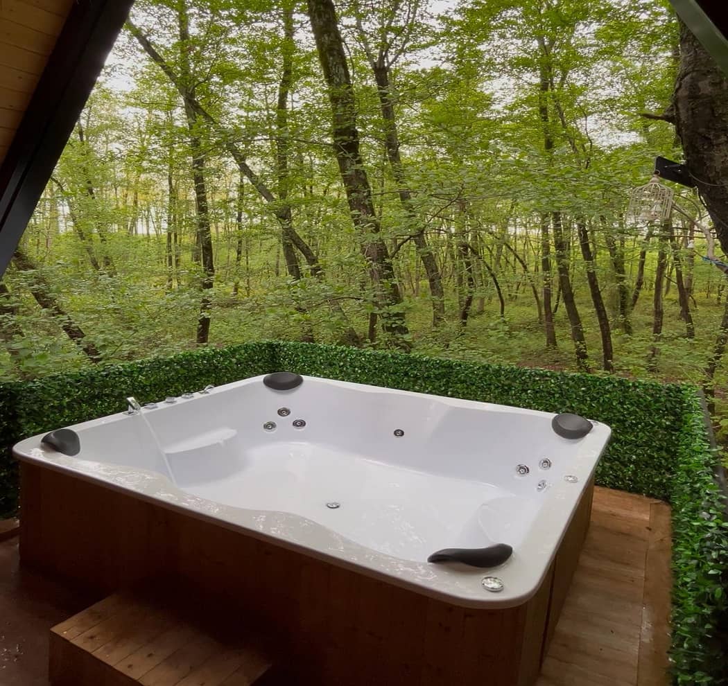 اجاره کلبه سوئیسی با جکوزی در سلمان شهر سالن