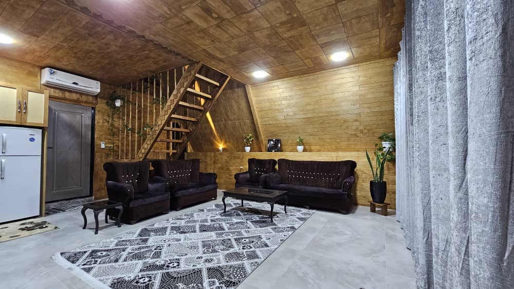 اجاره کلبه سوئیسی با جکوزی در روستای آهکلان ماسال