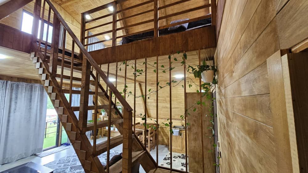 اجاره کلبه سوئیسی با جکوزی در روستای آهکلان ماسال