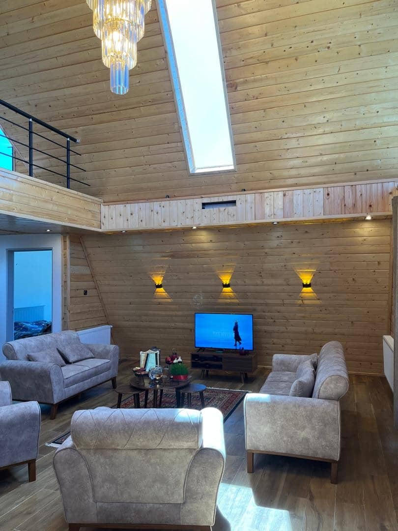 کلبه سوئیسی دوبلکس در چابکسر - دو خواب نمای ساختمان