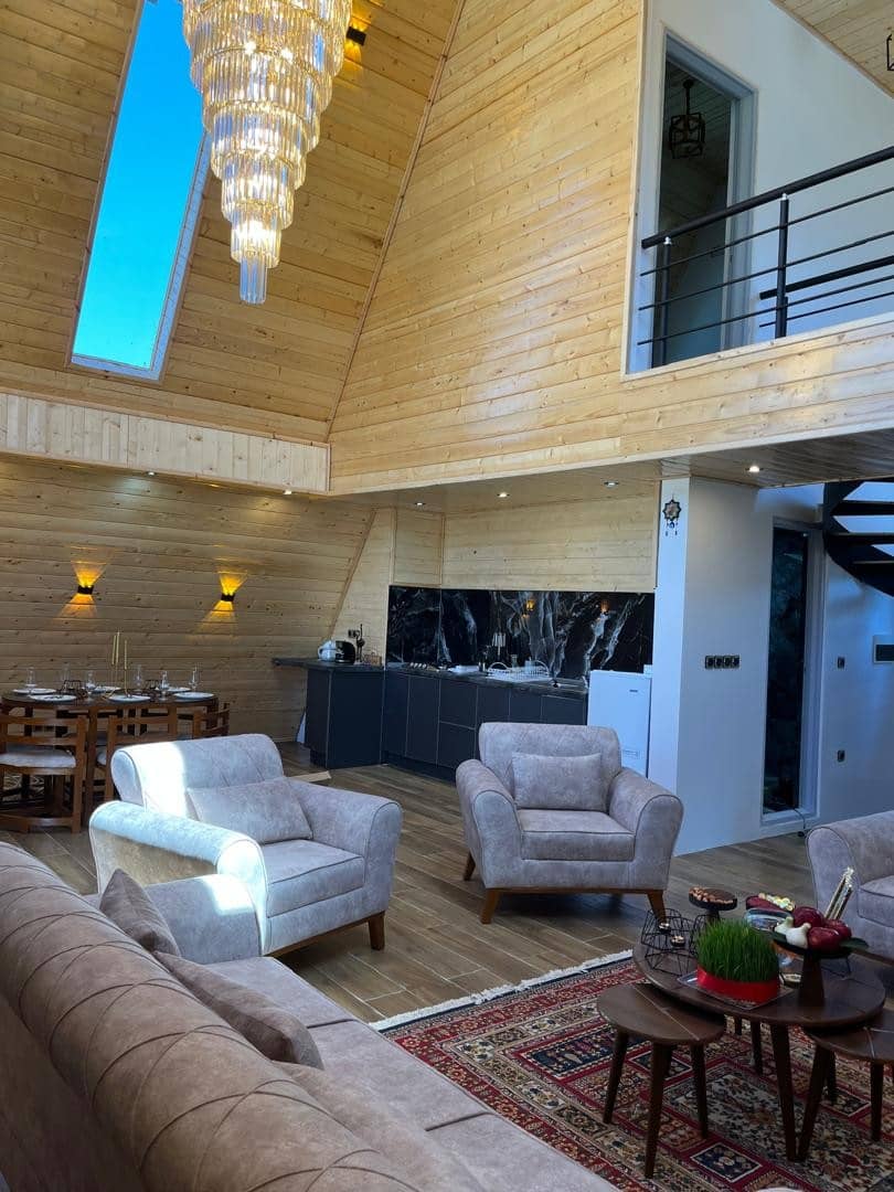 کلبه سوئیسی دوبلکس در چابکسر - دو خواب نمای ساختمان