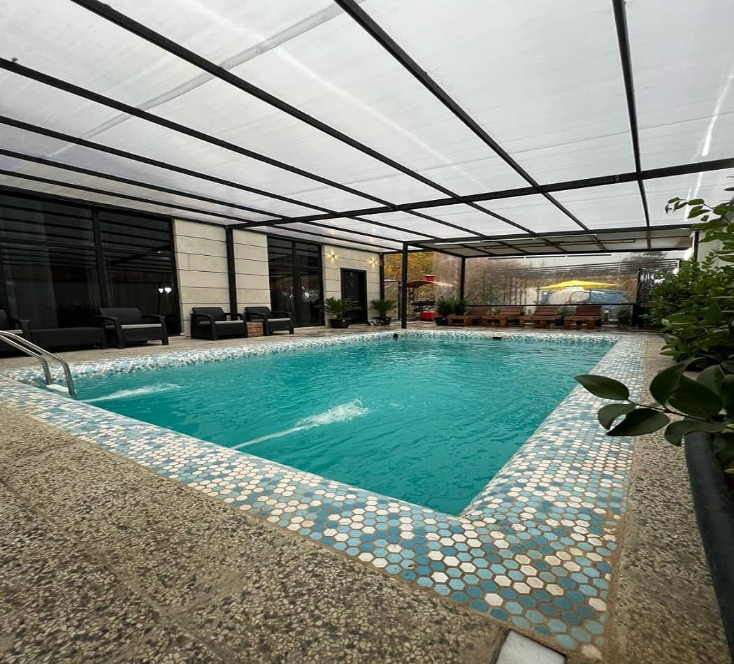 ویلا استخر سرپوشیده آبگرم در لشکرآباد سهیلیه - آرامش3 نما