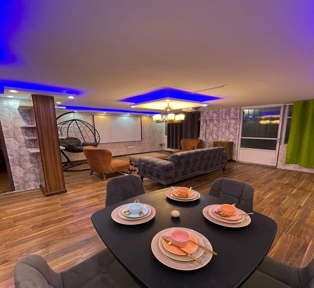 اجاره آپارتمان مبله جکوزی دار در اقدسیه همکف - شمال تهران