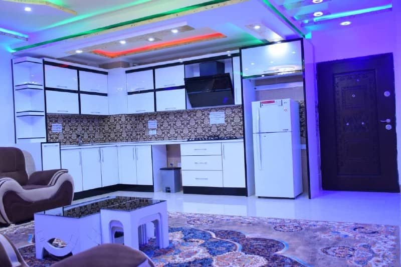 اجاره منزل مبله در سام و زال قشم-دوخوابه طبقه سوم