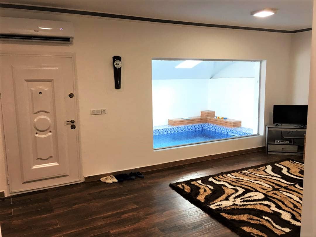 اجاره ویلا دوخوابه با استخرسرپوشیده در بندرانزلی-80 متری