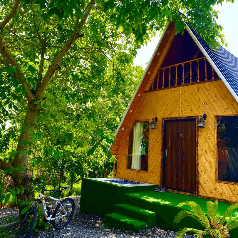 کلبه سوئیسی جنگلی دوبلکس در افراسیاب کلا نور نما