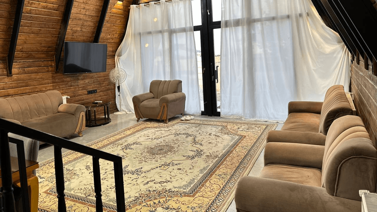 کلبه سوئیسی جنگلی در روستای دوله ملال ماسال - دو خواب نما