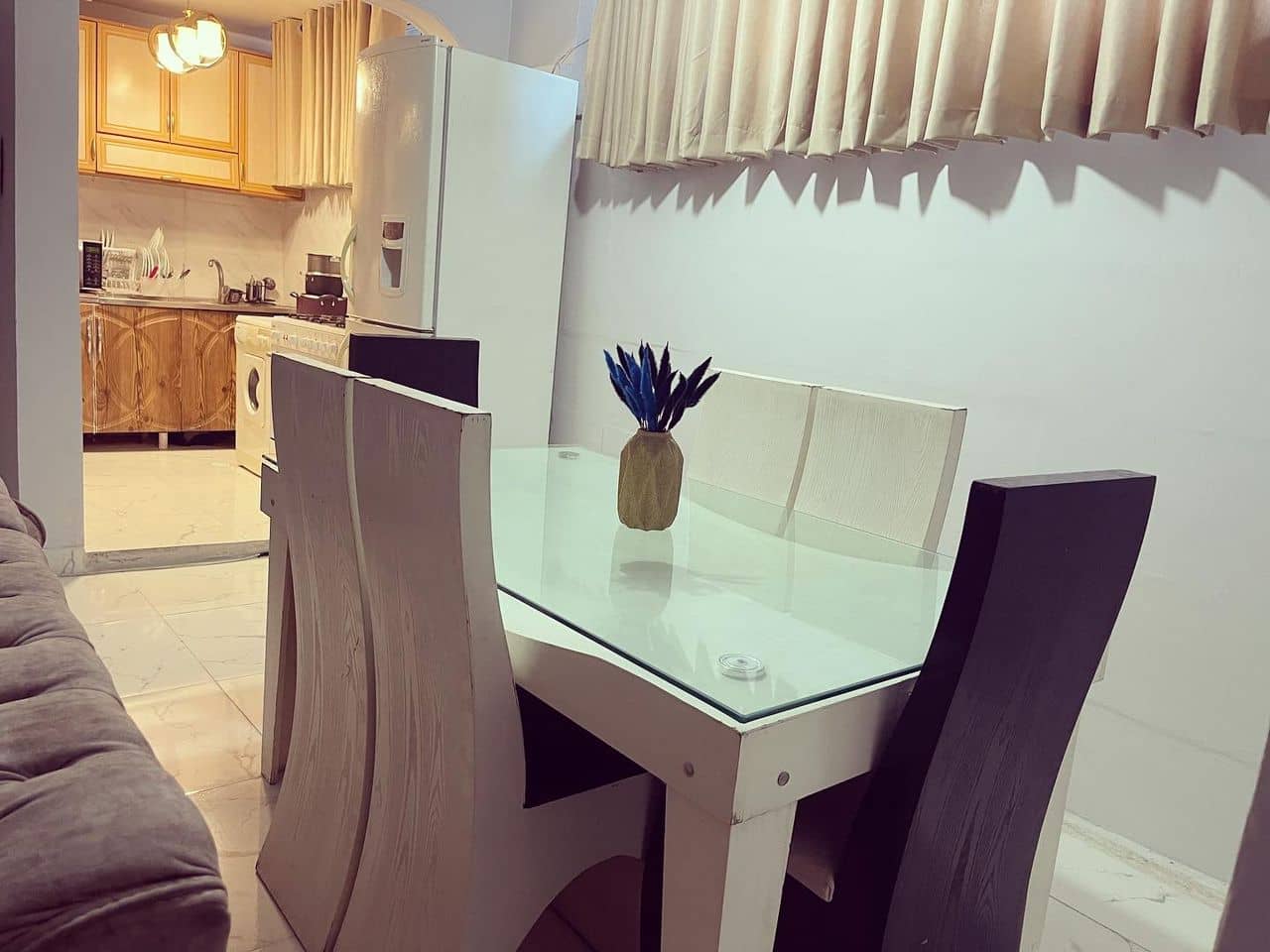 اجاره آپارتمان مبله یک خوابه در صادقیه - غرب تهران واحد 1 سالن