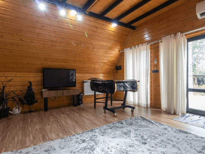 کلبه سوئیسی جکوزی دار در روستای پیرسرا شاندرمن ماسال - خانه ی امید