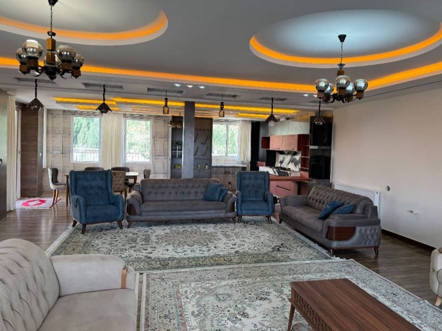 ویلا با استخر سرپوشیده آب گرم در ویلاشهر کیمیا - شیراز  سالن 