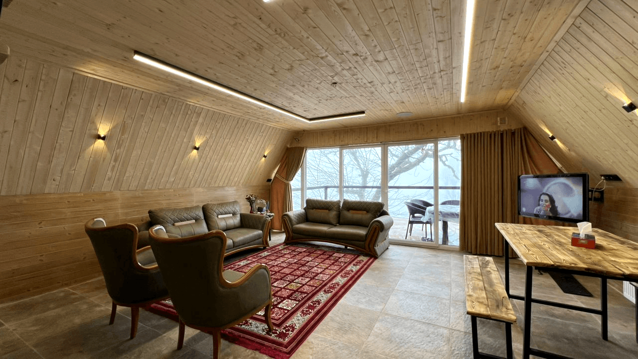 اجاره کلبه سوئیسی جنگلی در پنگاپشت ماسال - سه خواب نما کلبه سوئیسی 