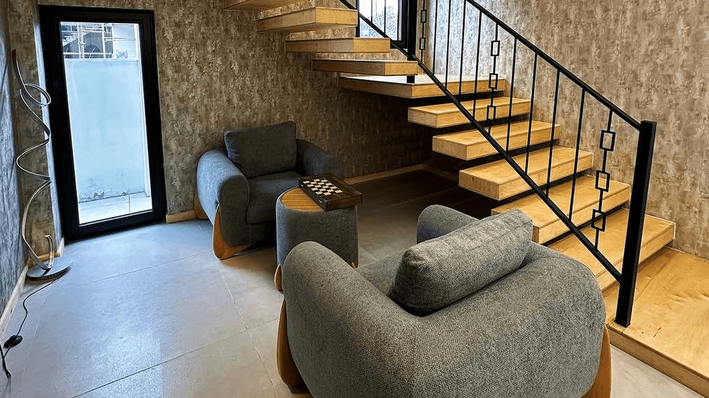 ویلا تریبلکس با استخر روباز آب گرم در روستا آلکله نشتارود نما ویلا