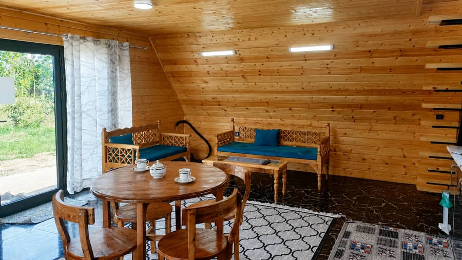 کلبه سوئیسی جکوزی دار در روستای اولم - 70 متر
