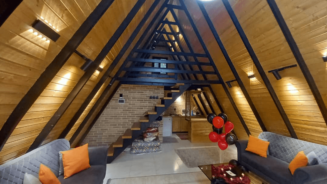 کلبه سوئیسی جکوزی دار در روستای رئیس‌کلا - لفور نما