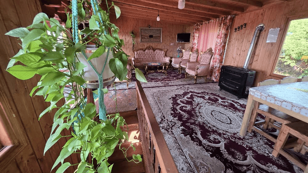 کلبه چوبی دوبلکس دو خوابه جکوزی دار الماس شمال