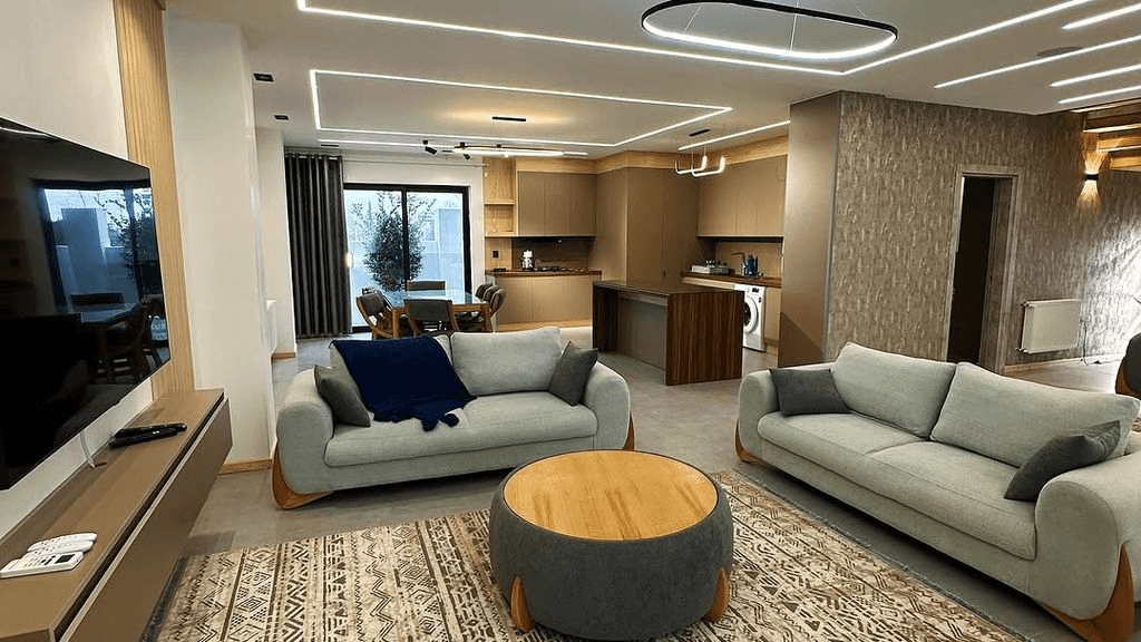 ویلا تریبلکس با استخر روباز آب گرم در روستا آلکله نشتارود نما ویلا