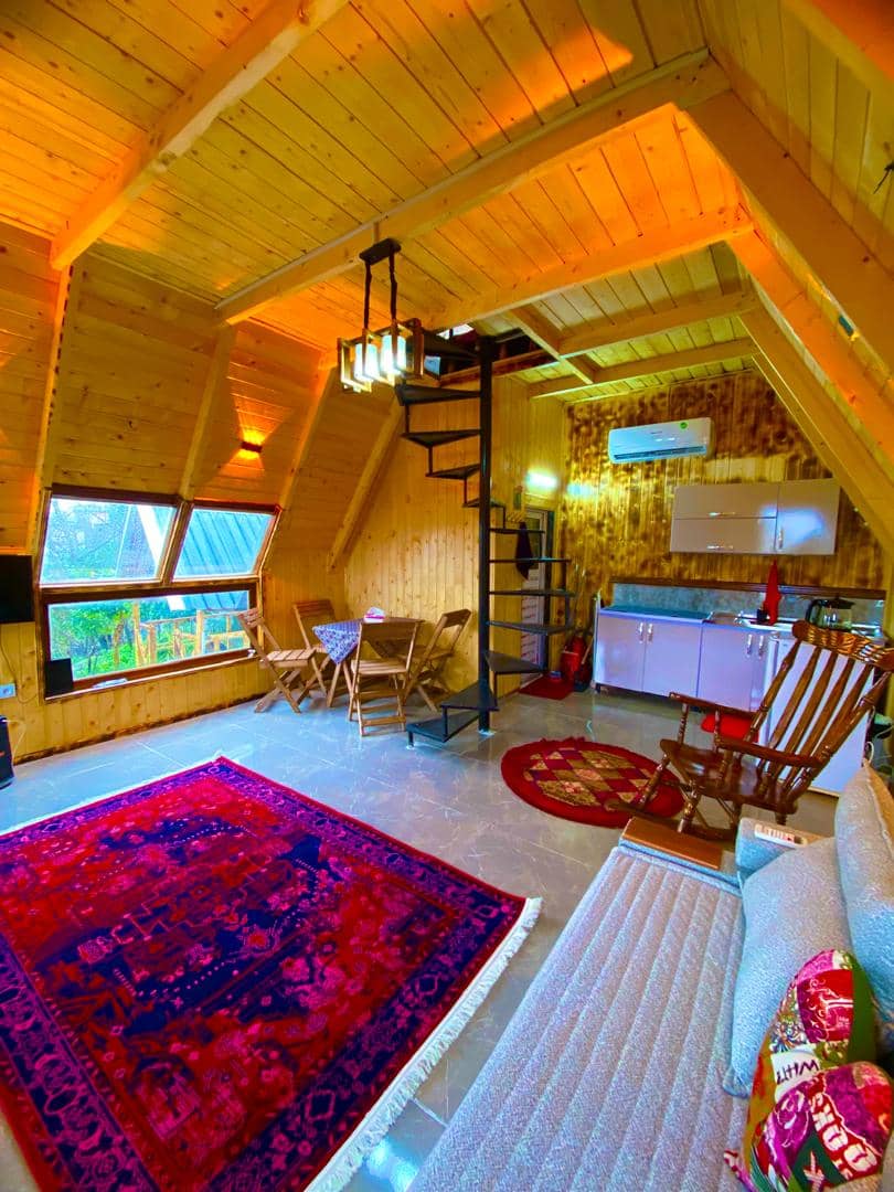 کلبه سوئیسی جنگلی دوبلکس در افراسیاب کلا نور نما